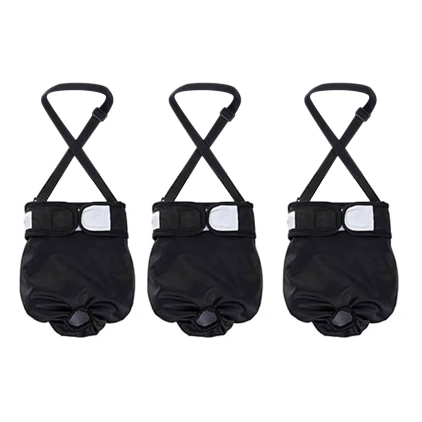 3 Pack Reusable Absorbent Leakproof Dog Diaper for Female Dogs in Heat Cycle Breathable Anti Side and Back Leakage