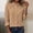 Khaki-A, variant on Tops for Women Long Sleeve Button Down V Neck Loose Plus Size Cotton Blouses Baggy Vacation Casual Boho Shirts White-A