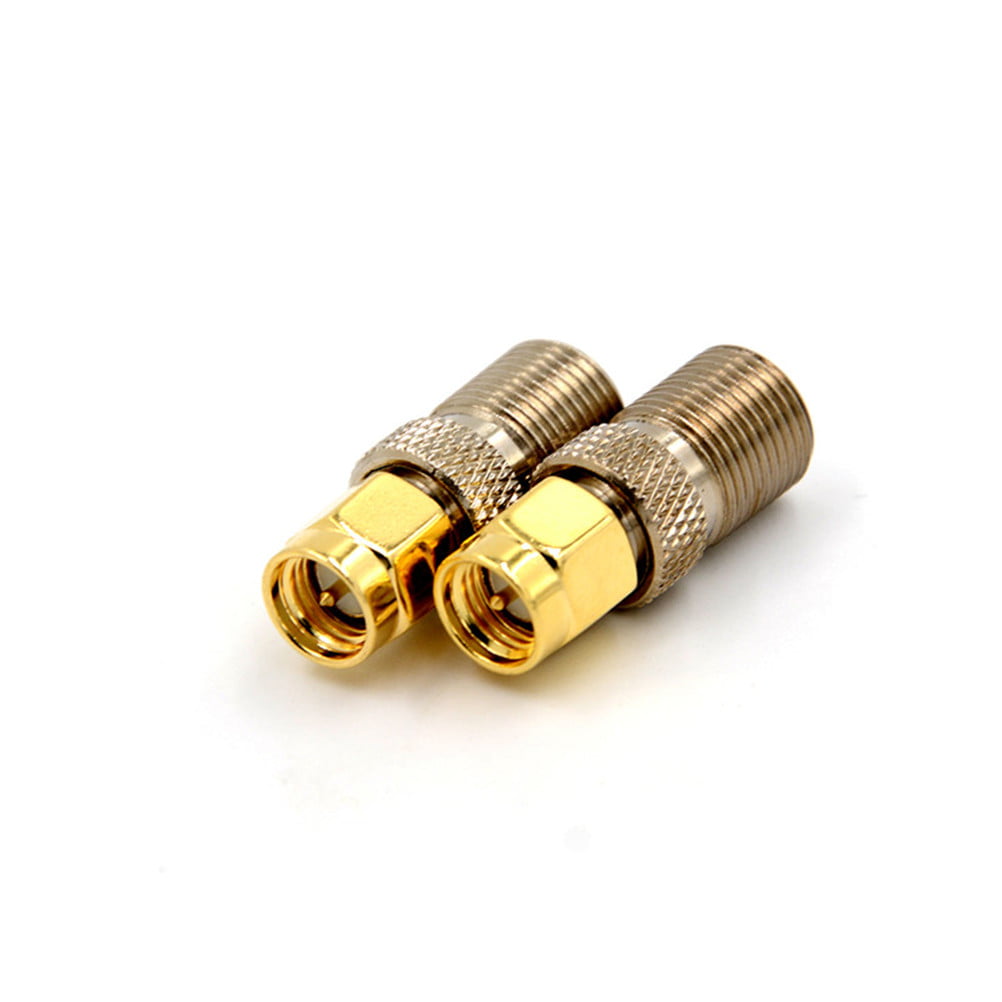 1pcs F Female Jack to SMA Male Plug Straight RF Coax Coaxial Connector Adapter 