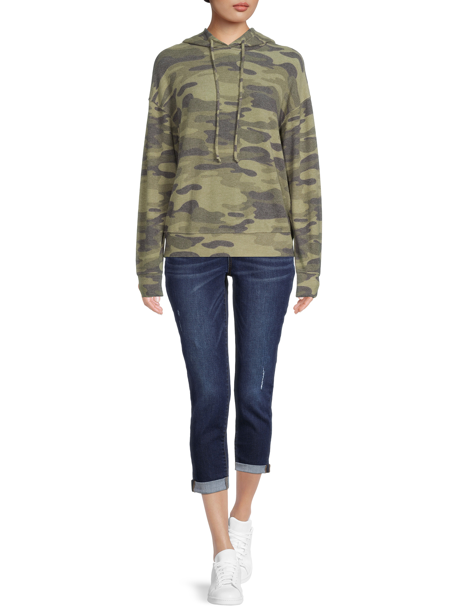 Time and Tru Women's Stretch Denim Capri Jeans