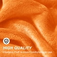 thumbnail image 5 of Astarin Throw Blanket, Twin Size Orange Blankets & Throws for Couch/Beds, Fuzzy and Cozy Blanket, 60x80 inches, 5 of 9