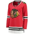 thumbnail image 2 of Women's Fanatics Red Chicago Blackhawks Home Breakaway Jersey, 2 of 7