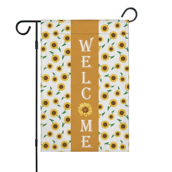 Spring Summer Sunflower Garden Flag 12.5x18 Inch Double Side for Outdoor Courtyard Garden Decor Flowers Welcome Holiday Flag for Outside Decoration