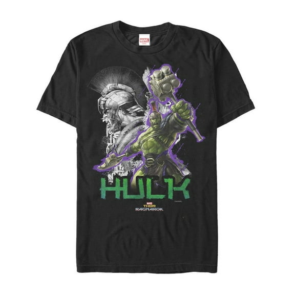 Men's Marvel Thor: Ragnarok Hulk Weapon Graphic Tee Black 4X Large