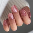 thumbnail image 2 of 24Pcs Acrylic False Nails Press On Square Flower Design Artificial Nail Tips Full Cover Manicure Supplies, 2 of 10