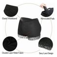 thumbnail image 2 of Women Butt Padded Enhancer Underwear Buttock Lifting Removable Sponge Pad Hip Lift Shorts Black XL, 2 of 4