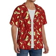 thumbnail image 4 of Fotbe Fire Extinguisher print Short Sleeve Button Down Shirts for Men Casual Summer Beach Wrinkle Free Shirt-Small, 4 of 7