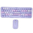 thumbnail image 1 of Keyboard Mouse Combo, 3 DPI Auto Sleep Wireless Keyboard Set 2.4GHz  for Office Purple Theme, 1 of 7