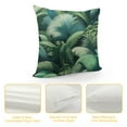 thumbnail image 4 of JRXY  Plant Pillow, Watercolor Tropical Palm Leaves Colorful Illustration Natural Feelings, Decorative Printed Pillowcase,Lime Green White, 4 of 5