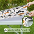 thumbnail image 6 of Halloween Pattern Square Fitted Tablecloth with Elastic Edge,Square Table Cover,Washable Elastic Table Cover for Home Kitchen Party Decor 36"x36", 6 of 6
