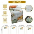 thumbnail image 5 of ERUNPONLY Thanksgiving Table Runner - 120 Inch Long Sage Green Pumpkin Eucalyptus Coastal Leaf Cotton Linen Blended Dress Scarves Farmhouse Table Runner for Kitchen Dining, Coffee Table, 13" x 120", 5 of 8