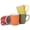 Warm Red Orange Yellow, variant on Elanze Designs Solid Color Black White Interior 16 ounce Matte Ceramic Mugs Matching Set of 4