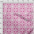 thumbnail image 3 of oneOone Viscose Jersey Fuschia Pink Fabric Asian Shibori Craft Projects Decor Fabric Printed By The Yard 60 Inch Wide, 3 of 4