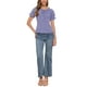 thumbnail image 2 of BLUSA DE GINGHAM A CUADROS INSPIRADORA PARA MUJER CON CUELLO REDONDO, VOLANTES Y MANGAS PUFF TAMAÑO M AZUL OSCURO, 2 of 6