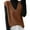 Brown, variant on Sweaters For Women Autumn Winter Knitted Sweater Vest Korean Sleeveless V-Neck Pullover Loose Waistcoats Covering Yarn Black Size L-2Xl Oversized Sweaters For Women
