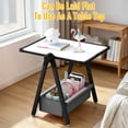 thumbnail image 6 of Art Easel for Kids, Double Sided Magnetic Kids Easel, Adjustable 360°Rotating Whiteboard & Chalkboard for Boys and Girls, Black, 6 of 9