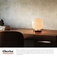 thumbnail image 3 of Alora Lighting Tl579107 Cherise 8" Tall Accent Table Lamp - Brushed Gold / Glossy Ribbed, 3 of 7