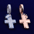 thumbnail image 4 of DUBSS Iced Out Cross Cross Necklace Pendant for Women Micro Pave Charms Bling Hip Hop Jewelry, 4 of 4