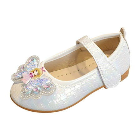 

B91xZ Toddler Girl Sandals Fashion Summer Children Sandals Girls Casual Shoes Flat Bottom Lightweight Rhinestone Bow Cartoon for Toddler/Little Kid/Big Kid Sizes 2.5