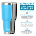 Ezprogear 30 oz 2 Pack Stainless Steel Tumbler Double Wall Vacuum Insulated Coffee Cup Travel