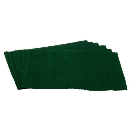 Set of 6 Nautical Ribbed Placemat Blue - Design Imports
