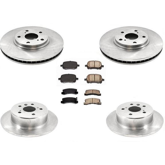 Front and Rear Brake Rotor Brake Pads for Lexus RX300 All Wheel Drive 1999-2001