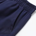 thumbnail image 4 of TOWED22 Girls Boys Athletic Shorts with Pockets High Waisted Running Shorts Soccer Gym Sports Active Short for Kids(Navy,11-12 Y), 4 of 8
