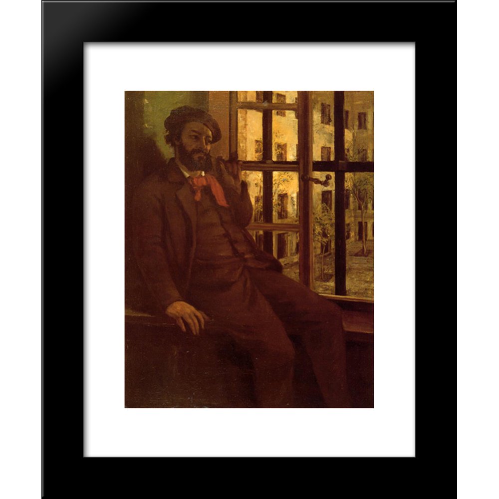 Self Portrait At Sainte Pelagie 20x24 Framed Art Print By Gustave Courbet 2008