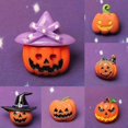 thumbnail image 4 of 100Pcs Mix Halloween Pumpkin Lantern Ghost Flatback Cabochon Slime Charms Resin Embellishments for DIY Crafts Scrapbooking Supplies, 4 of 5