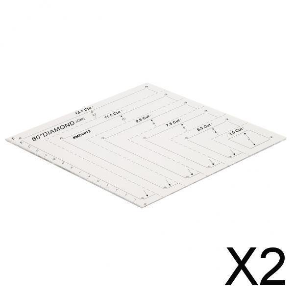 Regla para acolchar s,Regla para acolchar diamantes,Regla de diamante de 60 grados,Regla de plantilla de ,Manualidades De Costura,Regla de marcado,Regla para 2 piezas
