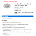 thumbnail image 2 of Front Brake Rotor - Compatible with 2006 - 2011 Mercury Milan 2007 2008 2009 2010, 2 of 2