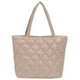 thumbnail image 2 of Bolsa de hombro acolchado simple para mujer Bolsa de mano de moda acolchado de algodón (Caqui) Ndcxsfigh Para Estrenar, 2 of 9