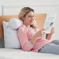 thumbnail image 2 of Cheer Collection Wedge Shaped Back Support Pillow and Bed Rest Cushion for Reading, Gaming, Watching - with Adjustable Neck Pillow, 2 of 5