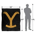 thumbnail image 5 of Yellowstone Blanket, 50"x60" Yellowstone Y Branding Logo Silky Touch Super Soft Throw Blanket, 5 of 6