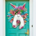 thumbnail image 7 of Holloyiver Easter Wreaths for Front Door, Easter Bunny Door Wreaths Decorations, Outside Home Egg Easter Reef Decor, Happy Easter Spring Garland Farmhouse Flower Floral Rabbit, 7 of 7
