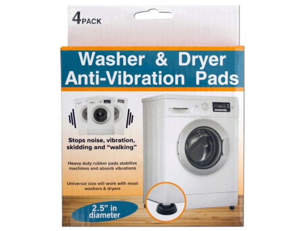 Ideaworks JB6368 Washing Machine Anti-Vibration Pads Black 1-pack