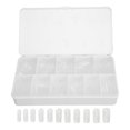 thumbnail image 4 of Full Nail Tips, 550pcs Fake Nails Semi Scrub DIY Handcraft  For Appointment For Wedding Tetragonum, 4 of 8