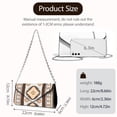 thumbnail image 6 of TSOVTHRID Aztec Tribal Geometric Beige Clutch Purses for Women Ladies Party Handbag Lightweight Leather Shoulder Bag for Formal Wedding Cocktail Prom with Chain Strap, 6 of 7