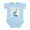 Sky Blue, variant on - Grandma's Little Peanut Infant Bodysuit - Baby Light Bodysuit, Size Newborn - 24 Months