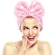 thumbnail image 1 of Paquete de 2 gomas elásticas para el pelo con nudo para lavado de cara, maquillaje, ducha, terma, masaje y deportes (2 x rosa), 1 of 5