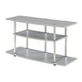 thumbnail image 4 of Convenience Concepts Designs2Go No Tools 3 Tier Wide TV Stand for TVs up to 46", Gray, 4 of 4