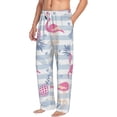 thumbnail image 3 of Kdxio Flamingo and Pineapple Print Men's Sleep Pajama Pant Lounge Pants with Pockets, 3 of 8