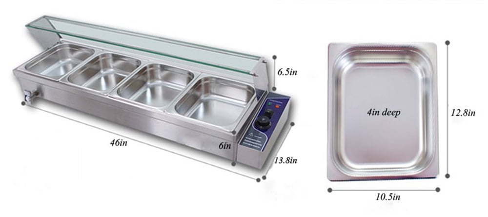 Avantco Bain Marie Buffet w/ 3 Half Size Wells