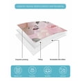 thumbnail image 5 of Quilts Full Size, Romantic Pink Roses Soft Comforter Bedding Set for Bed, Watercolor Botanical Floral Lightweight Quilted Bedspread with Pillow Cover(2 Pieces) for All Season, 78x90 Inch, 5 of 6