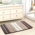 thumbnail image 4 of 50 x 80 cm, Beige Non-Slip Bath Mat, Extra Soft Bathroom Rug, Machine Washable, Water Absorbent, 4 of 4