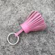 thumbnail image 2 of Llavero decorativo Sonducket colgante de cuero borla hecho a mano color Rosa roja, 2 of 6