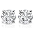thumbnail image 1 of 1 cttw Diamond Studs 14K White Gold, 1 of 4