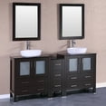 thumbnail image 3 of 84" Bosconi AB230BWLCWG2S Double Vanity-Color:Espresso,Finish:Brushed Nickel, 3 of 11