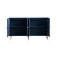 thumbnail image 5 of 59.8" Sideboard Buffet Storage Cabinet With 4 Doors, Metal Legs, Adjustable Shelves Wooden Cabinet, Buffet Server Cabinet For Kitchen, Bedroom, 5 of 8