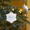 thumbnail image 7 of 3drose, Riverside, California Blue, Red Text. Patriot Home Town Design, 3 inch Snowflake Porcelain Ornament, 7 of 7